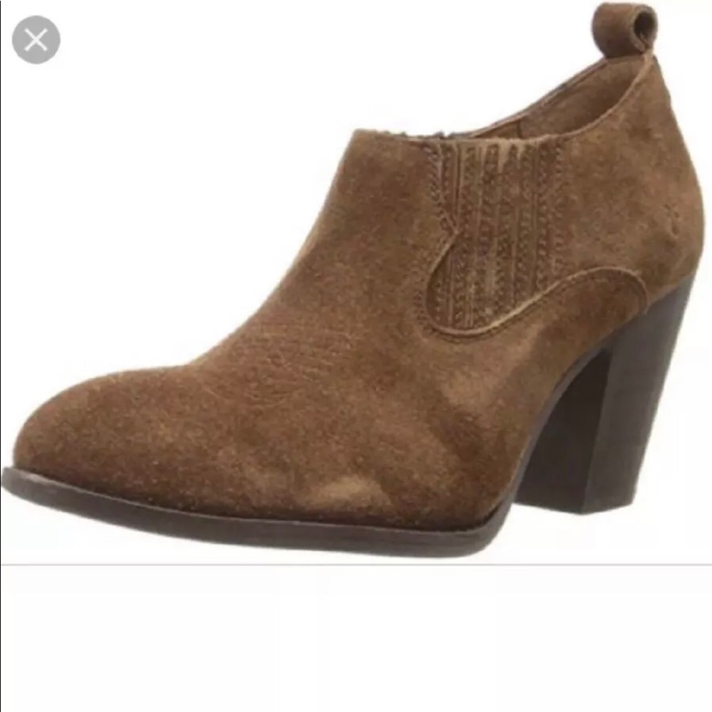 New FRYE Ilana Shootie Wood Suede Boots  6.5